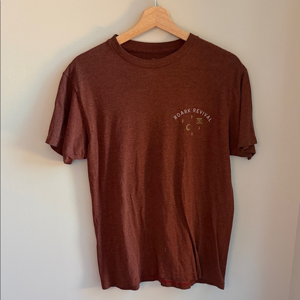 Roark Revival Men's Short Sleeve Maroon Tee